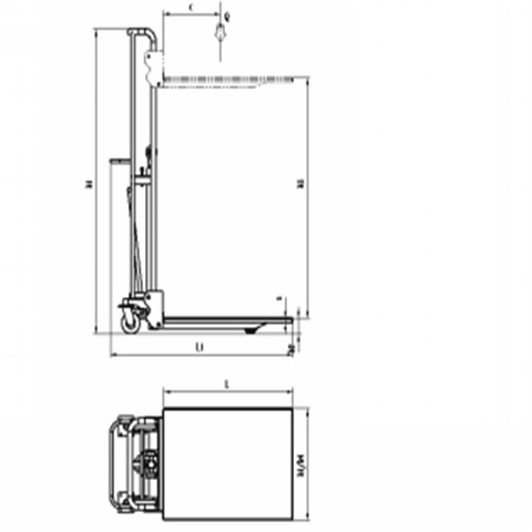 輕型手動堆高車(不銹鋼304) 輕型手動堆高車(不銹鋼304)