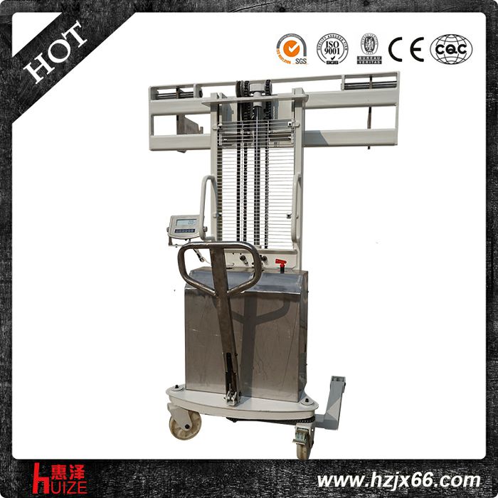 載重300kg半電動稱重叉紙車 載重300kg半電動稱重叉紙車