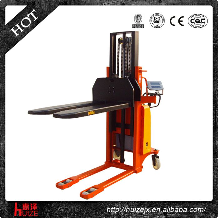 半電動稱重堆高車 半電動稱重堆高車